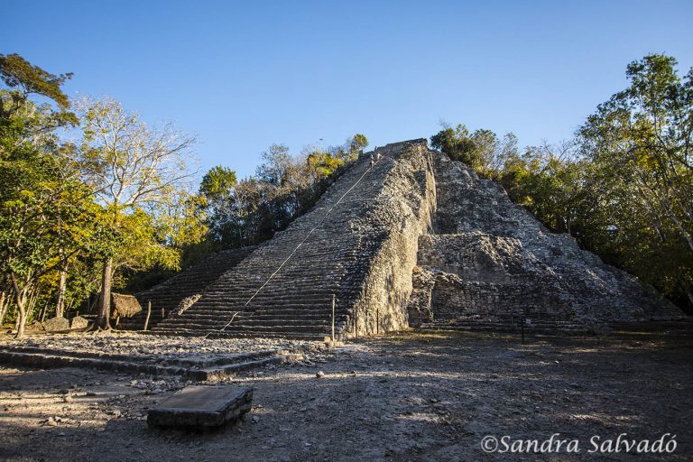 Pyramid. Ruins of Coba, Quintana Roo, Mexico.